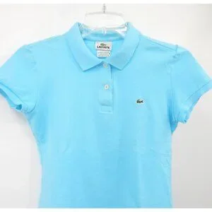 Lacoste Tops Lacoste Polo Shirt Short Sleeve Logo Alligator Preppy Cotton Light Blue Xs 36 Poshmark